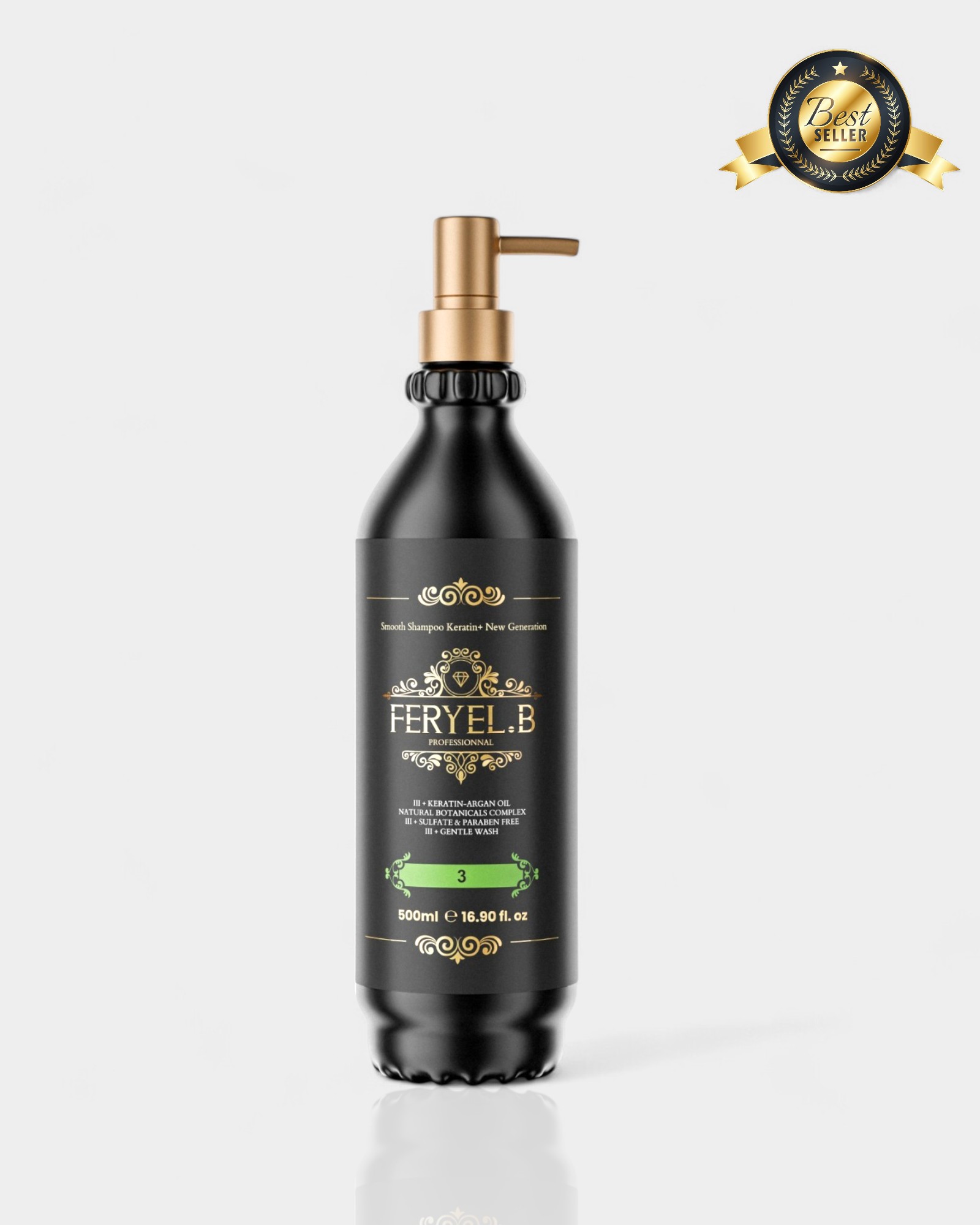 Shampoing N°3  sans sulfate  500ml
