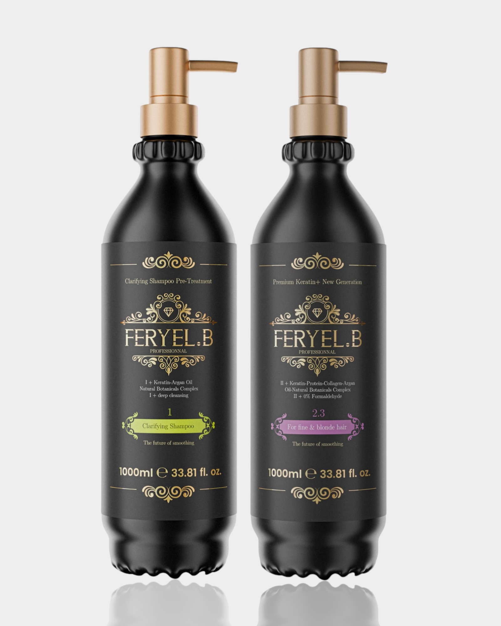 Kit Lissage Pro Spécial blondes et décolorés  2.2 (1000ml)