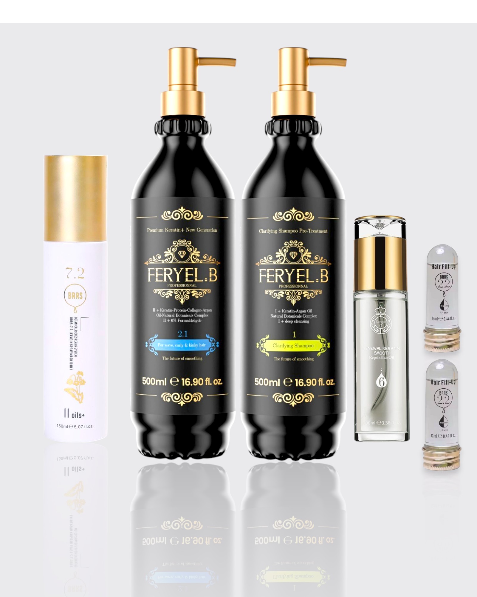 Pack Ultimate Lissage Tous types de cheveux 2.1  ( 500ml)